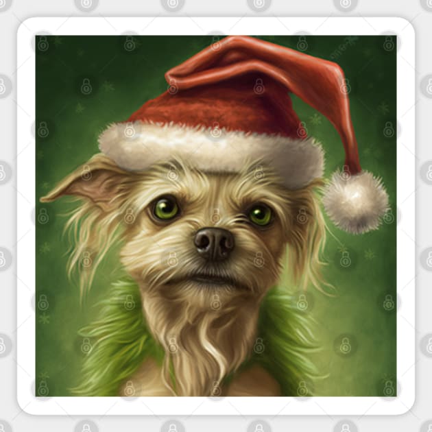 Grinch Dog Grinch Sticker TeePublic